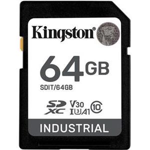 Industrial 64 GB SDXC (black, UHS-I U3, Class 10, V30, A1)