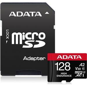 High Endurance 128 GB microSDXC (UHS-I U3, Class 10, V30, A2)