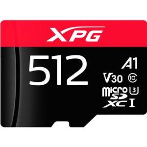 512 GB microSDXC (black/rot, UHS-I U3, Class 10, V30, A2)