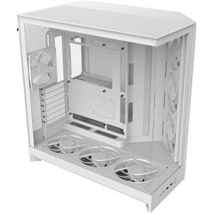 Kućište H9 Flow RGB+ (White, Matt), Tempered Glass x 2, CM-H92FW-P1