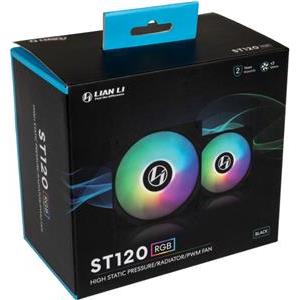 Fan Lian Li ST120 RGB PWM 120mm, 3 Pack + Controller, Black