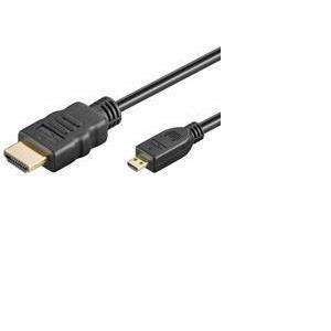 NaviaTec HDMI A-plug to Micro D HDMI plug 1m w Ethernet
