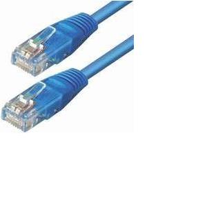 Kabel mrežni UTP, Cat. 5e, 0,5m, CCA, 26AWG, Savitljivi, Plavi