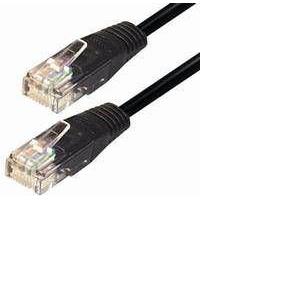 Kabel mrežni UTP, Cat. 5e, 3m, CCA, 26AWG, Savitljivi, Crni