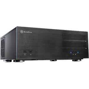Chassis SILVERSTONE Grandia GD08B Desktop, ATX, 8 slots, 2xUSB3.0, Audio Line-In, Audio Line-Out, Aluminium/Steel 0.8 mm, PSU optional, Black