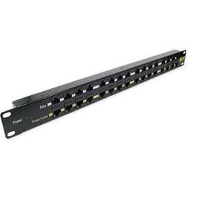 Patch Panel MaxLink POE-PAN16 16 port 1U Rack mount 10 100 injector without power supply