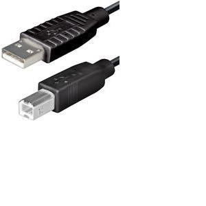 USB kabel 3m, NaviaTec USB-227, AM -BM, crni