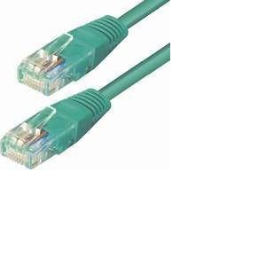 Kabel mrežni UTP, Cat. 5e, 2m, CCA, 26AWG, Savitljivi, Zeleni