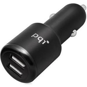 Auto punjač PQI, sa 12 / 24 V (auto utičnica) na 2x 5V (USB), kompatibilan sa Apple uređajima