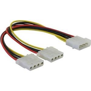 Kabel DELOCK, 4-pin Molex (Ž) na 2x 4-pin Molex (M), naponski, interni