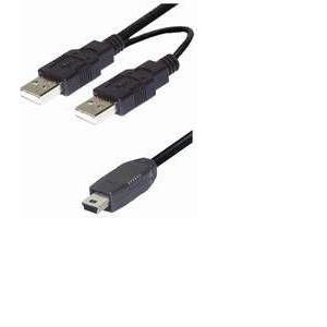 NaviaTec USB A to Mini with power supplier 1.5m USB-217