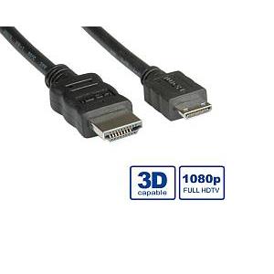 Roline VALUE HDMI High Speed Cable with Ethernet, Type A M - Type C M (mini), 2.0m, 11.99.5580