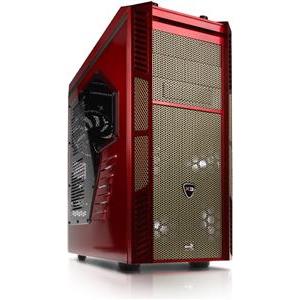Kuciste AEROCOOL Xpredator Avenger, MIDI, potenciometar za ventilatore, USB 3.0, crveno-zuto, bez PS