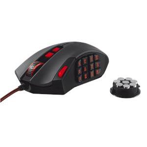 Miš TRUST GXT 166 MMO, 19816, laser, USB, crni