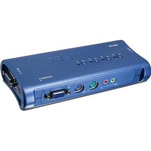 Trendnet TK-408K 4-Port PS 2 KVM Switch Kit w audio