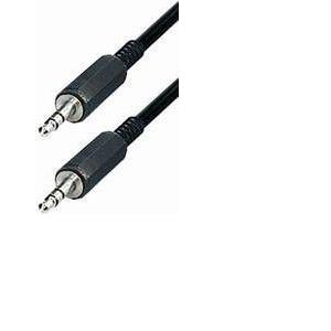 NaviaTec AUDIO-256, Connector Kabel 3,5 mm stereo plug to 3,5 mm stereo plug 0,2m