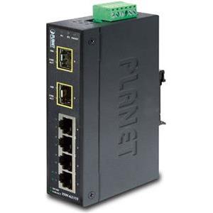 Planet ISW-621TF IP30 Slim Type 4P Industrial Ether Switch 2P SFP Fiber (-40 to 75C)