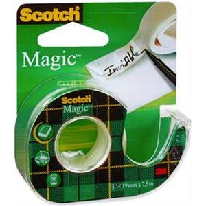 Ljepljiva traka Scotch Magic 8-1975D, 19mm x 7,5m + dispenzer