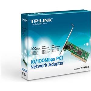 TP-Link TF-3200, 10 100Mbps PCI Network Adapter, Supports IEEE 802.3x Full Duplex Flow Control