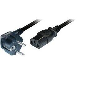 Transmedia Power Cable Schuko - angled IEC 320 plug 2m, TRN-N5-2WL