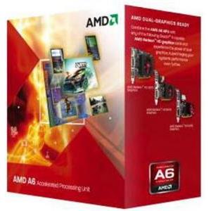 Procesor AMD A6-3500 BOX, s. FM1, 2.1GHz, 3MB, GPU 6530D, Triple Core