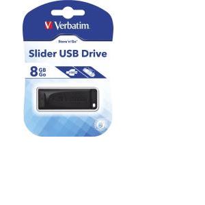 USB memorija 8 GB Verbatim Store'n'Go Slider USB 2.0