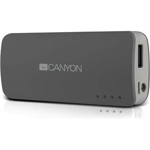 Powerbank Canyon CNE-CPB44DG, 4400 mAh, sivi