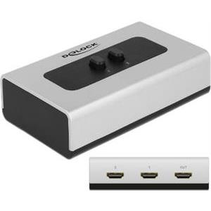 Razdjelnik HDMI DELOCK Switch, 2x HDMI In na 1x HDMI out, manualni