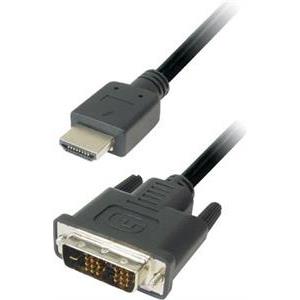 Transmedia Monitor Cable DVI HDMI 2m, C197-2L