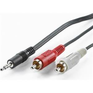 Kabel 1 x 3.5mm Jack M / 2x chinch M, 1.5 m