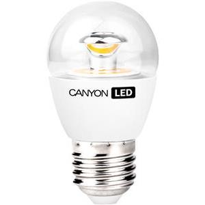 CANYON PE27CL3.3W230VW LED lamp, P45 shape, clear, E27, 3.3W, 220-240V, 150°, 250 lm, 2700K, Ra>80, 50000 h