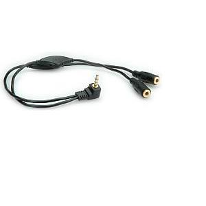 Roline Audio Y kabel, 3.5mm Stereo M / 2×3.5mm Stereo F, kontrola glasnoće