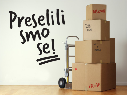 ! ! ! SELIMO NA NOVU ADRESU ! ! !