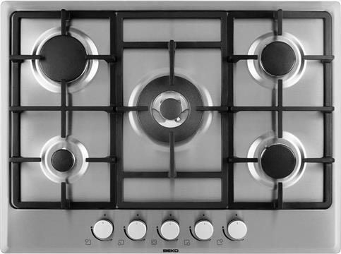 BEKO HIMW75225SX ugradbena ploča, 5 plinskih plamenika,