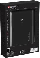 Powerbank Verbatim 10400 mAh, Dual USB, crni