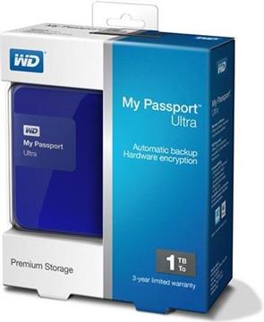 Tvrdi disk vanjski 1000 GB WESTERN DIGITAL My Passport Ultra WDBGPU0010BBL, USB 3.0, 2.5", plavi