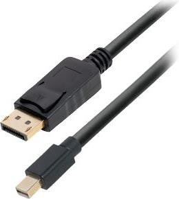 Transmedia DisplayPort plug to Mini DisplayPort plug, 1,0 m