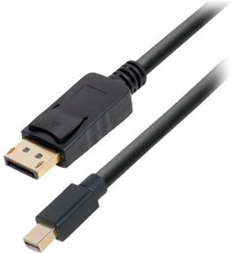 Transmedia DisplayPort plug to Mini DisplayPort plug, 2,0 m