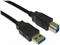 NaviaTec USB 3.0 A plug to B plug, 5m BLK