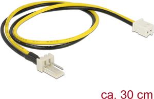 Kabel DELOCK, 3-pin (M) na 2-pin (Ž), za ventilator, 30cm
