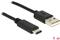 Kabel DELOCK, Type C USB 2.0(M) na USB-A (M), 1m