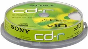 Sony CD-R 48x, 700MB, spindle, 10 kom