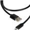 Kabel, USB A muški na USB B micro muški, 1.2 m, crni, Vivanc