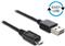 Kabel DELOCK, USB 2.0, USB-A (M) na micro USB-B (M), EASY US