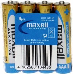 Baterija Maxell alkalna LR-3 AAA, 4kom