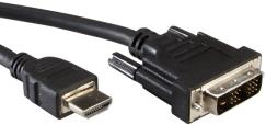 Roline VALUE DVI kabel, DVI-D (18+1) M na HDMI M, plasma konektor, 2.0m