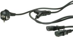 Roline VALUE Y-naponski kabel, 2×IEC, 1.8m