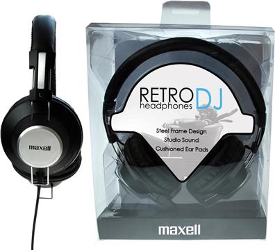 Maxell Retro DJ slušalice,32ohms, crne