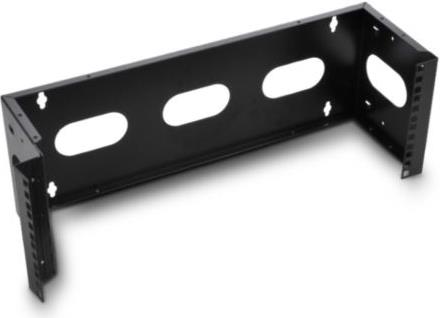 NaviaTec 19" Wall Mount Bracket 2U 6" deep (Black)