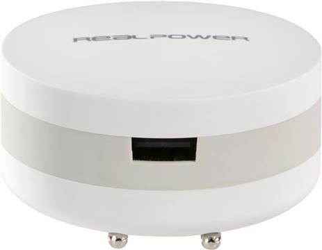 Powerbank Real Power PBC1800 USB AC/DC, bijeli